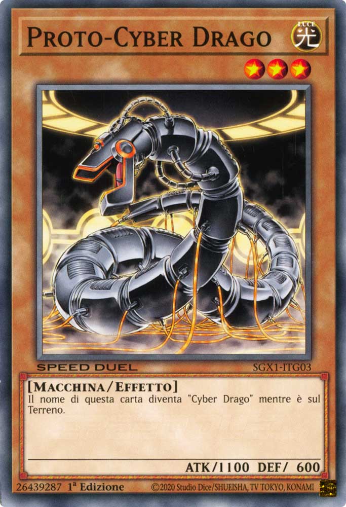 SGX1-ITG03 Proto-Cyber Drago comune 1a Edizione (IT) -MINT-