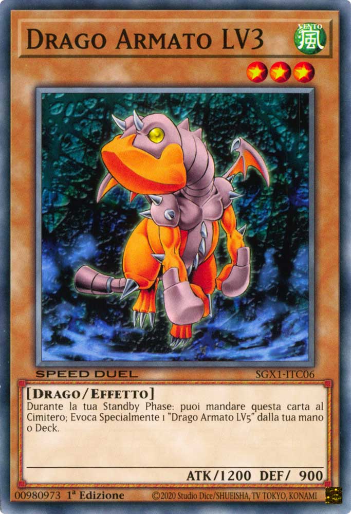 SGX1-ITC06 Drago Armato LV3 comune 1a Edizione (IT) -MINT-