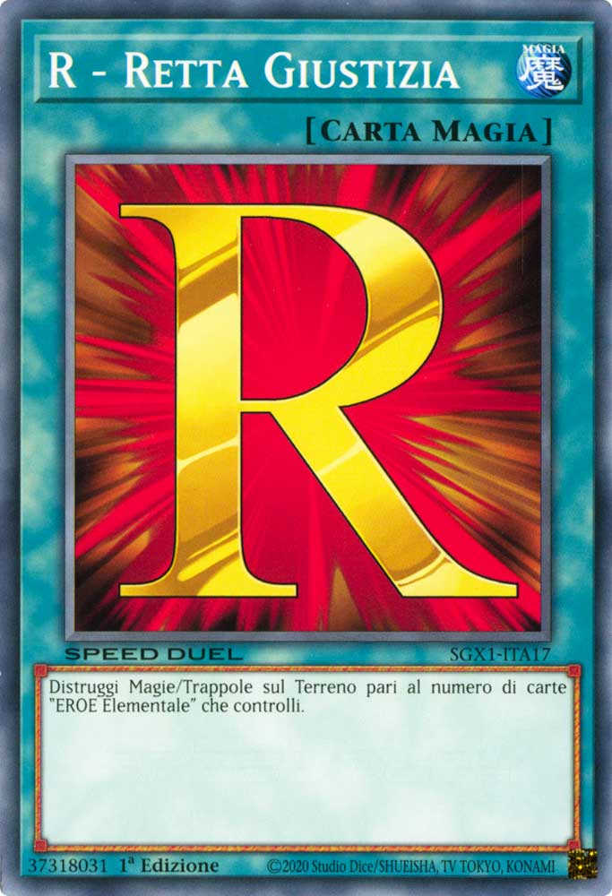 SGX1-ITA17 R - Retta Giustizia comune 1a Edizione (IT) -MINT-
