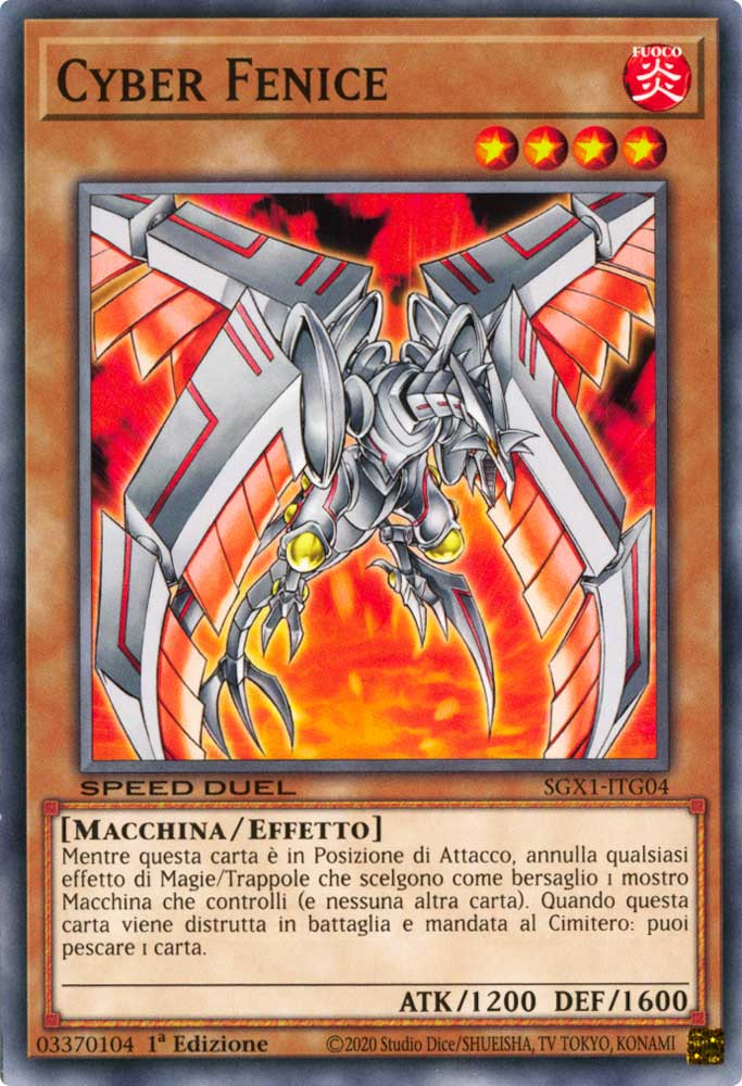 SGX1-ITG04 Cyber Fenice comune 1a Edizione (IT) -MINT-