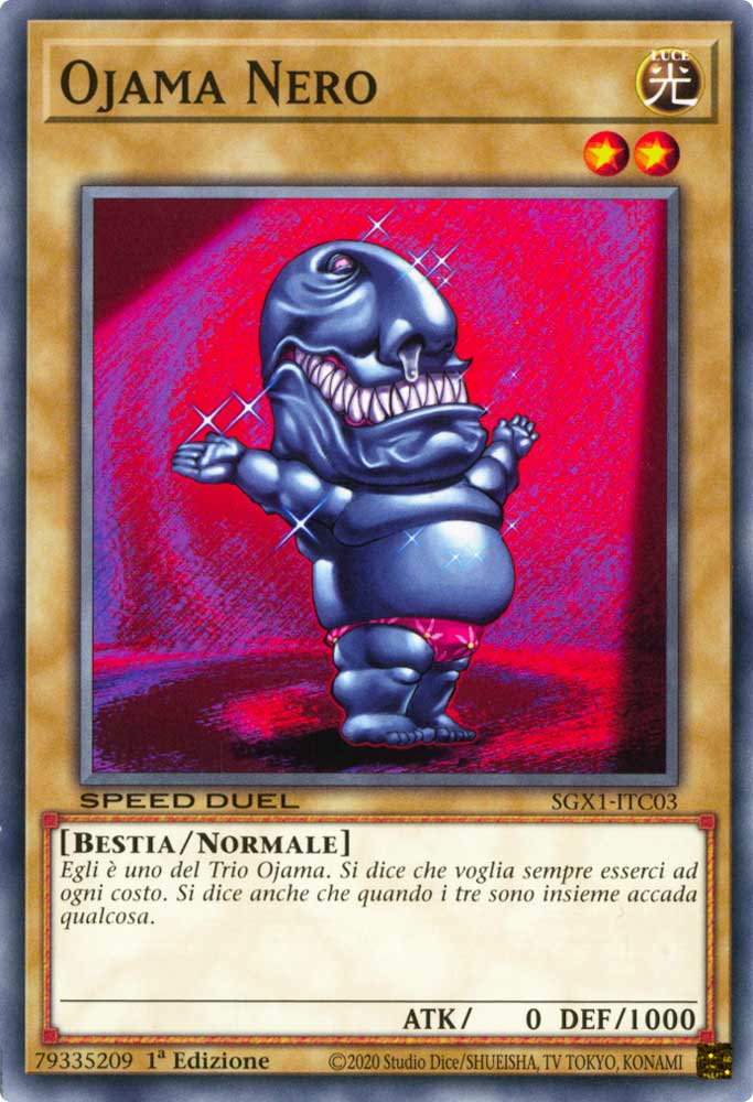SGX1-ITC03 Ojama Nero comune 1a Edizione (IT) -MINT-