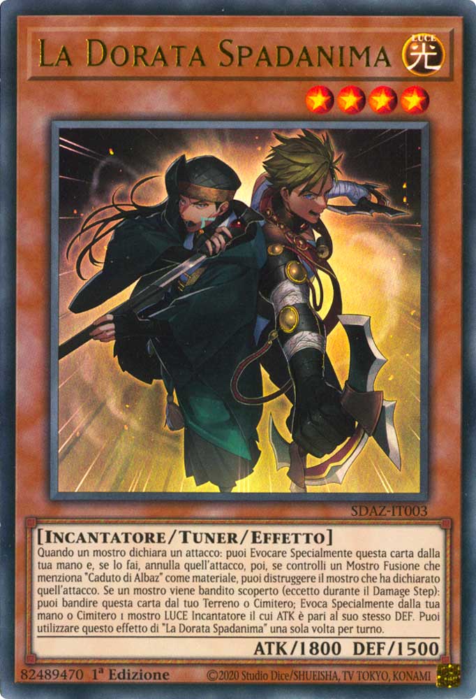 SDAZ-IT003 La Dorata Spadanima ultra rara 1a Edizione (IT)  -GOOD-