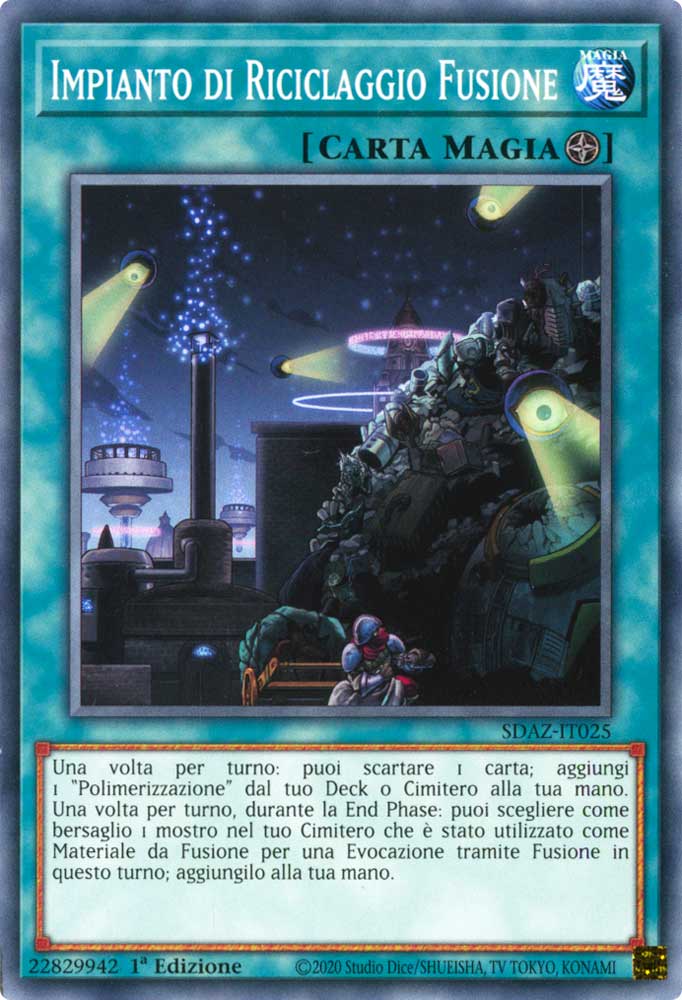 SDAZ-IT025 Impianto di Riciclaggio Fusione comune 1a Edizione (IT) -NEAR MINT-