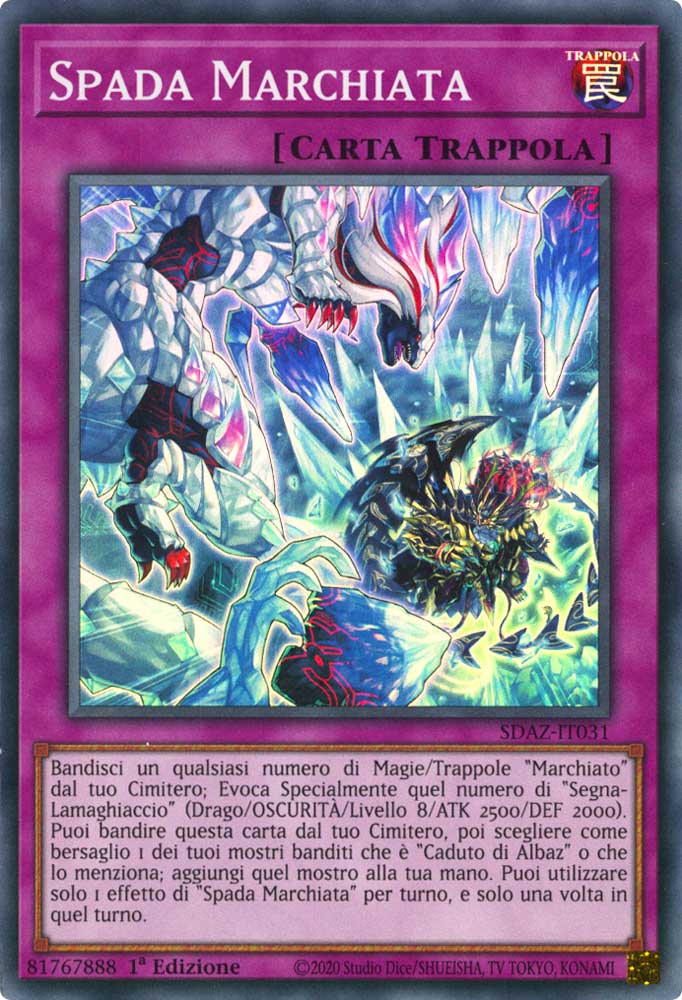 SDAZ-IT031 Spada Marchiata super rara 1a Edizione (IT) -NEAR MINT-