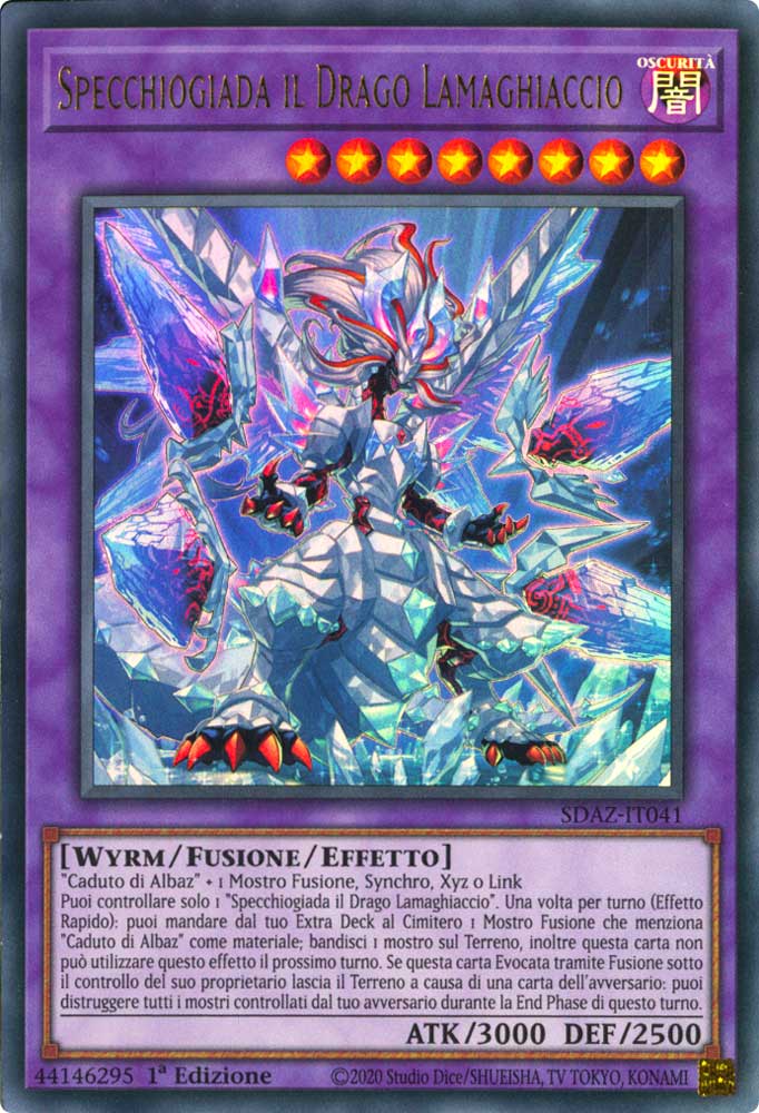 SDAZ-IT041 Specchiogiada il Drago Lamaghiaccio ultra rara 1a Edizione (IT)  -GOOD-