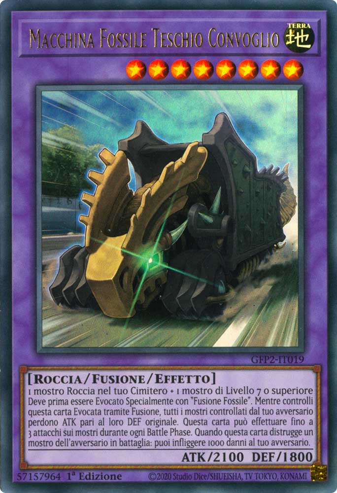 GFP2-IT019 Macchina Fossile Teschio Convoglio ultra rara 1a Edizione (IT) -NEAR MINT-