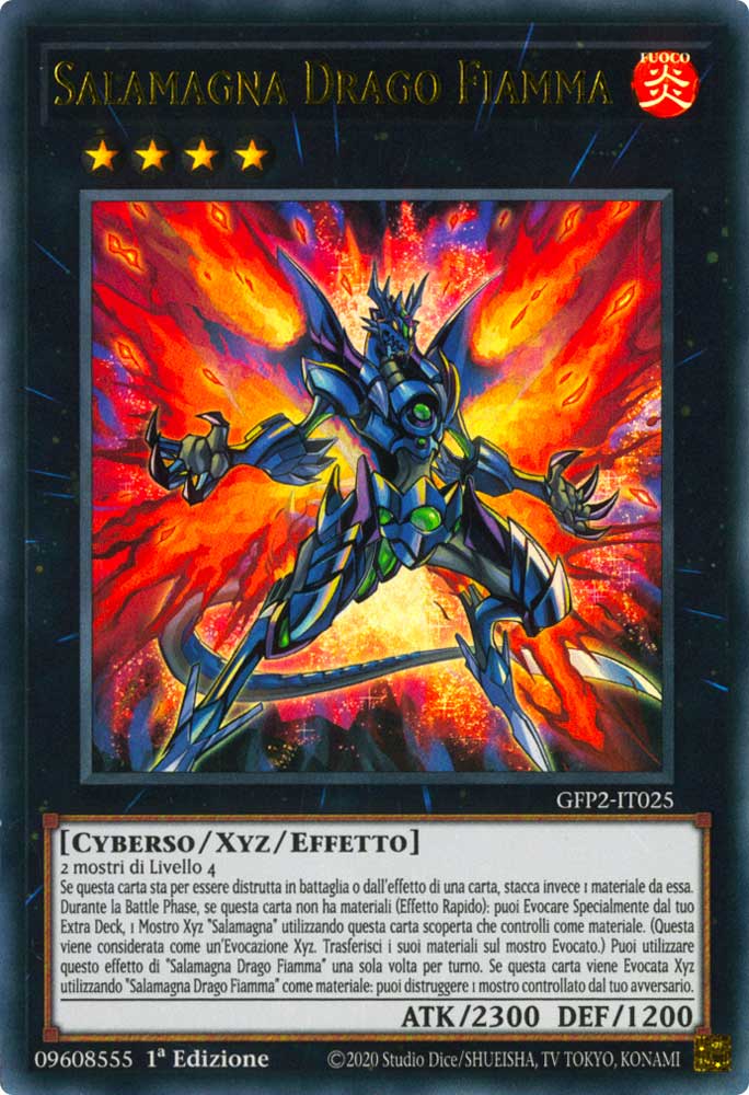 GFP2-IT025 Salamagna Drago Fiamma ultra rara 1a Edizione (IT) -NEAR MINT-