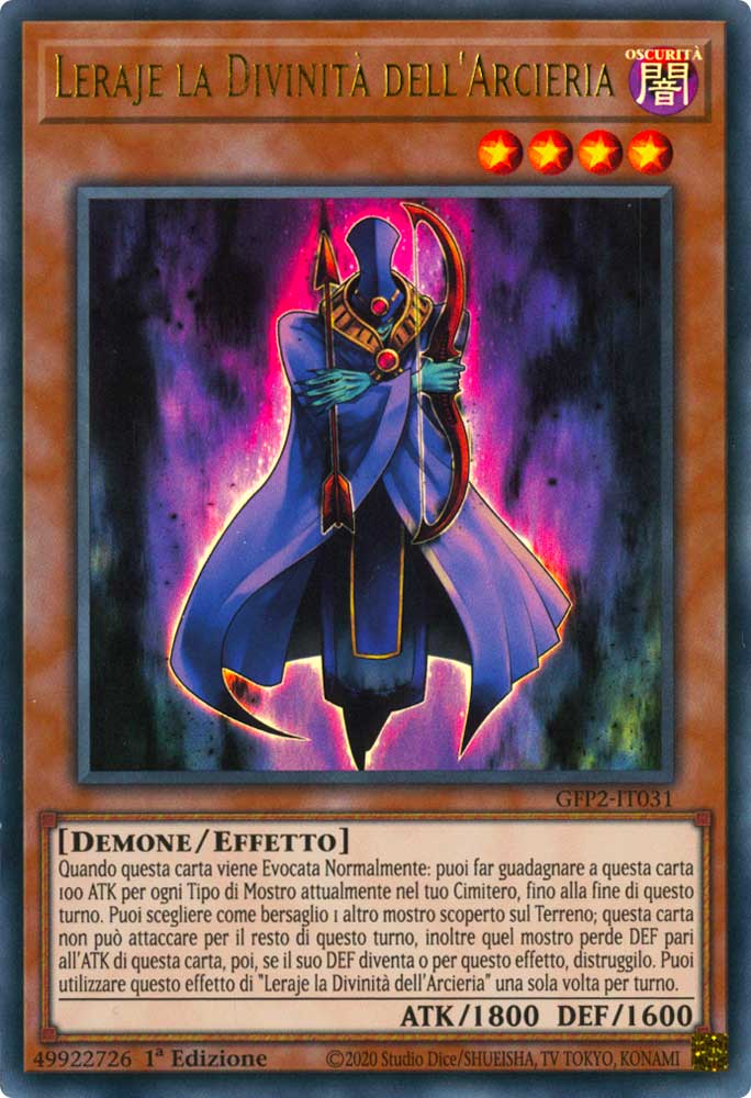 GFP2-IT031 Leraje la Divinita' dell'Arcieria ultra rara 1a Edizione (IT) -NEAR MINT-