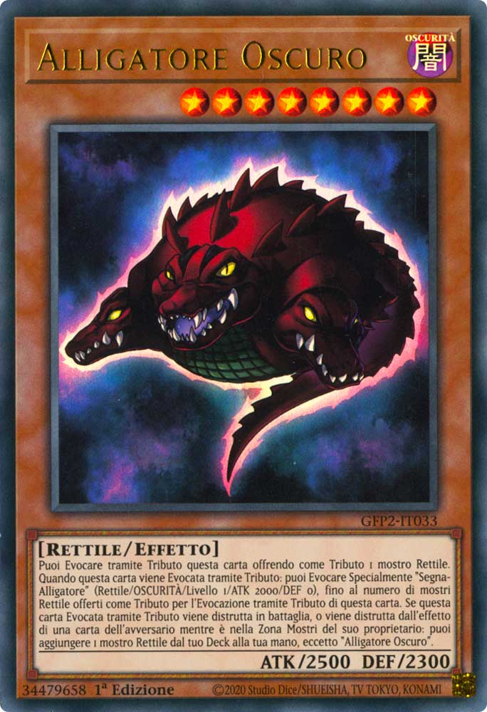 GFP2-IT033 Alligatore Oscuro ultra rara 1a Edizione (IT) -NEAR MINT-