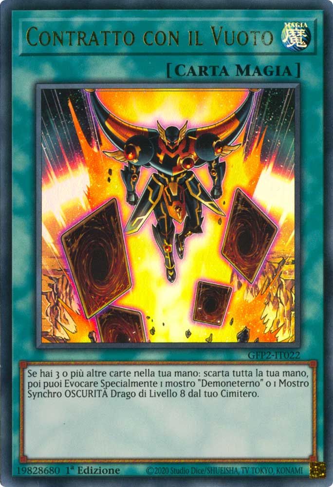 GFP2-IT022 Contratto con il Vuoto ultra rara 1a Edizione (IT) -NEAR MINT-