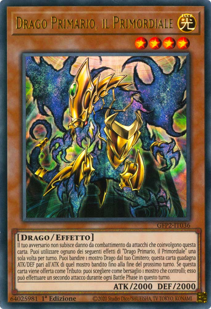 GFP2-IT036 Drago Primario, il Primordiale ultra rara 1a Edizione (IT) -NEAR MINT-