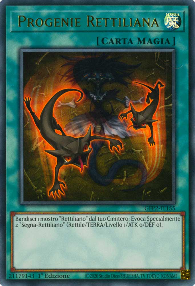 GFP2-IT155 Progenie Rettiliana ultra rara 1a Edizione (IT) -NEAR MINT-
