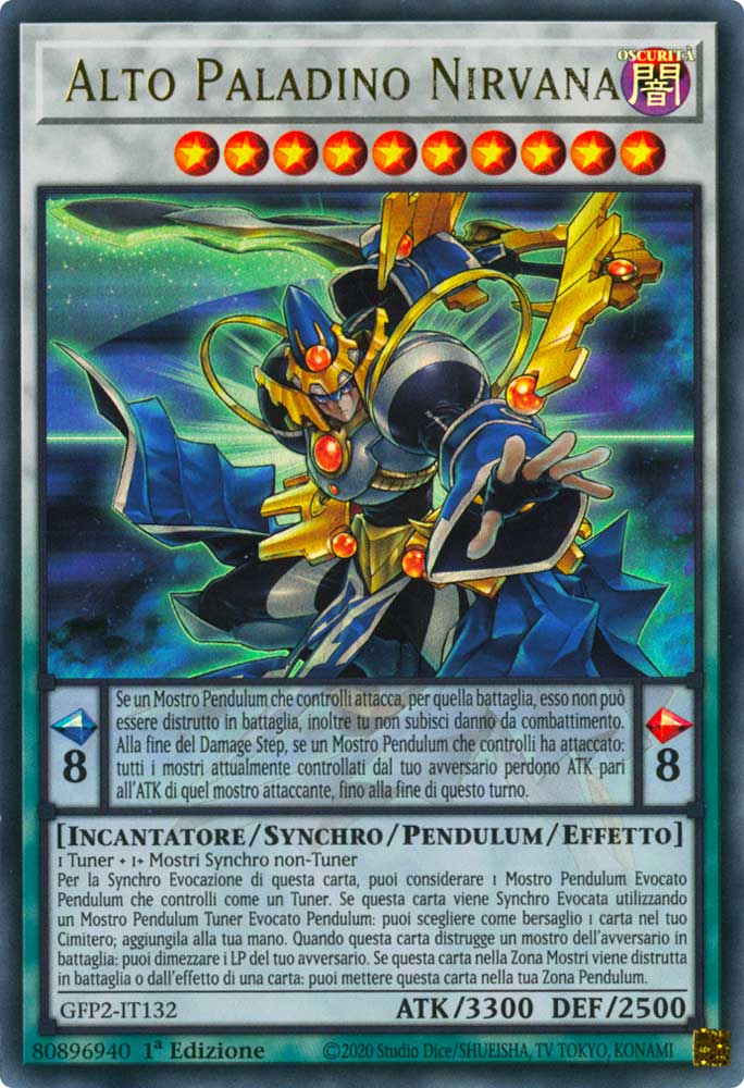 GFP2-IT132 Alto Paladino Nirvana ultra rara 1a Edizione (IT) -NEAR MINT-