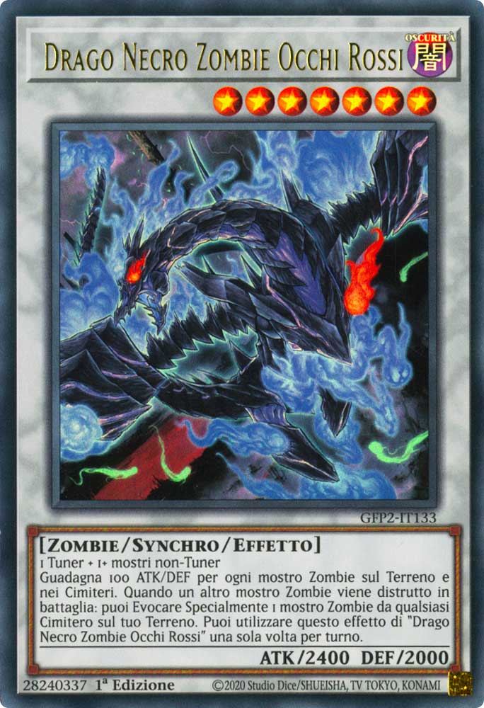 GFP2-IT133 Drago Necro Zombie Occhi Rossi ultra rara 1a Edizione (IT) -NEAR MINT-