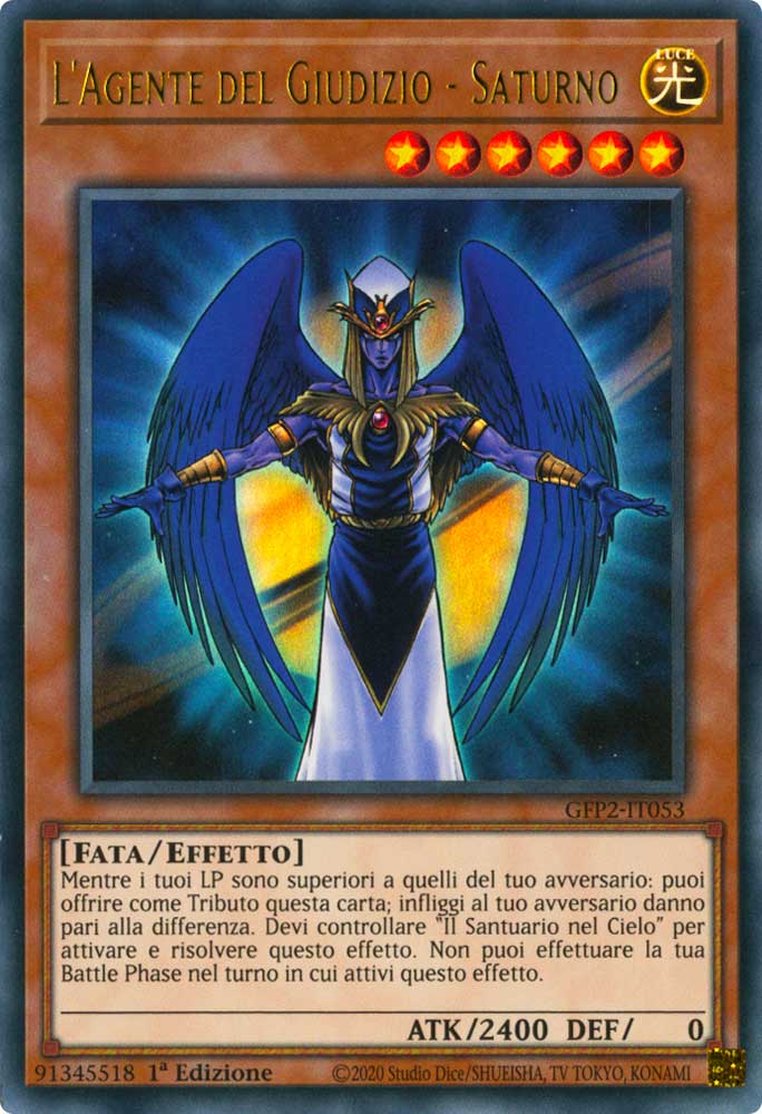 GFP2-IT053 L'Agente del Giudizio - Saturno ultra rara 1a Edizione (IT) -NEAR MINT-
