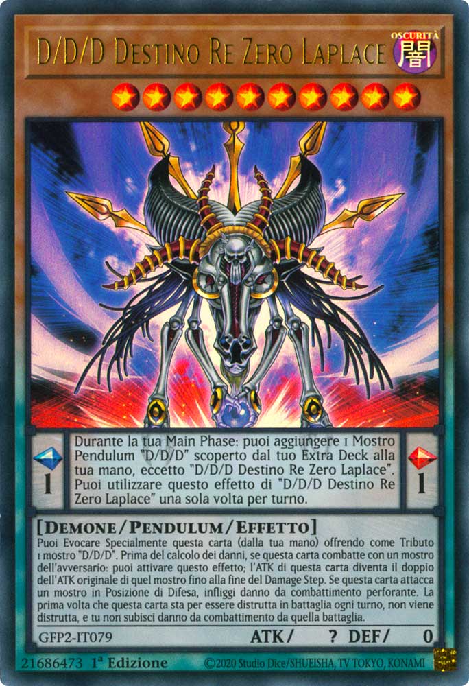 GFP2-IT079 D/D/D Destinp Re Zero Laplace ultra rara 1a Edizione (IT) -NEAR MINT-