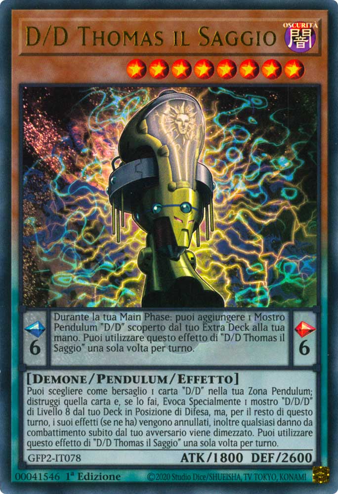 GFP2-IT078 D/D Thomas il Saggio ultra rara 1a Edizione (IT) -NEAR MINT-