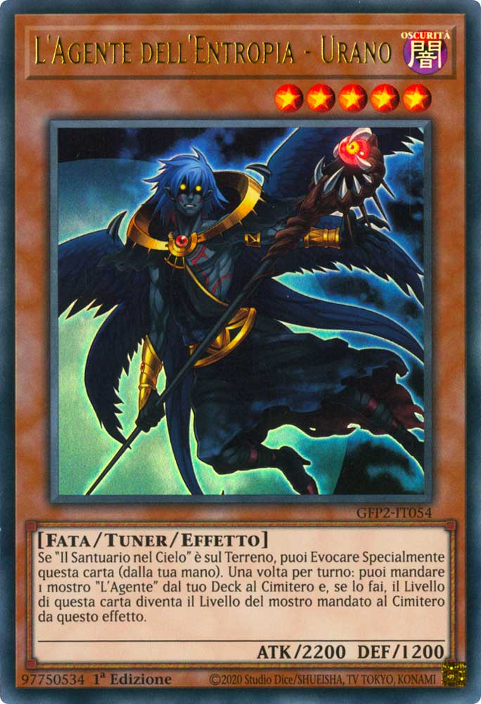 GFP2-IT054 L'Agente dell'Entropia - Urano ultra rara 1a Edizione (IT) -NEAR MINT-