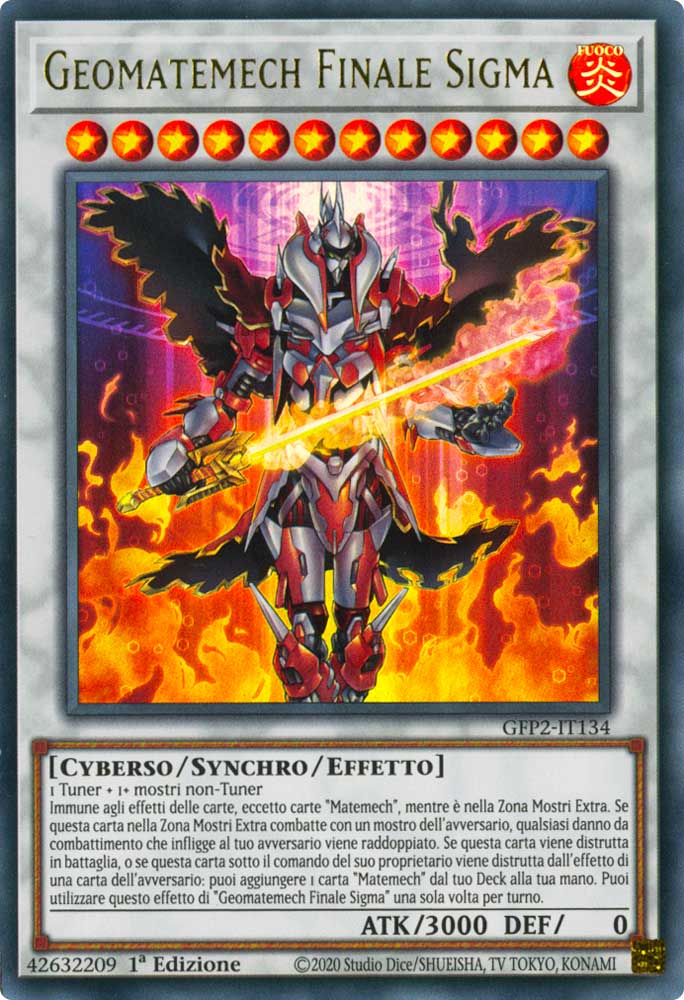GFP2-IT134 Geomatemech Finale Sigma ultra rara 1a Edizione (IT) -NEAR MINT-