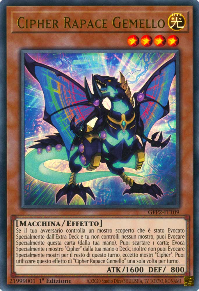 GFP2-IT109 Cipher Rapace Gemello ultra rara 1a Edizione (IT) -NEAR MINT-