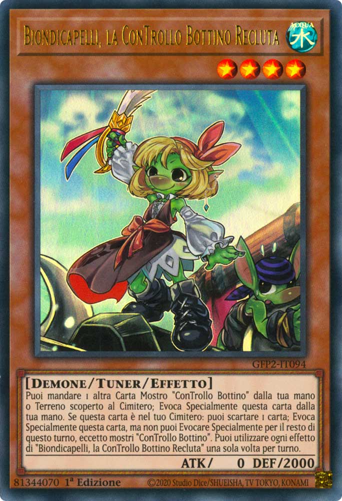 GFP2-IT094 Biondicapelli, la ConTrollo Bottino Recluta ultra rara 1a Edizione (IT) -NEAR MINT-