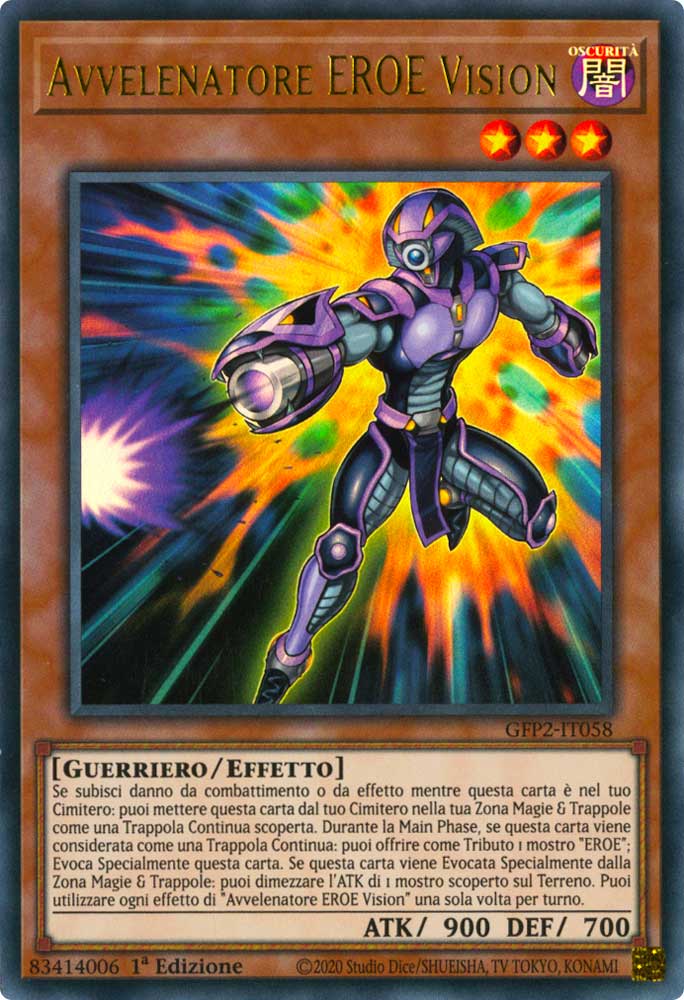 GFP2-IT058 Avvelenatore EROE Vision ultra rara 1a Edizione (IT) -NEAR MINT-