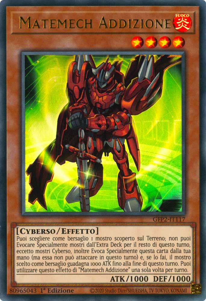 GFP2-IT117 Matemech Addizione ultra rara 1a Edizione (IT) -NEAR MINT-
