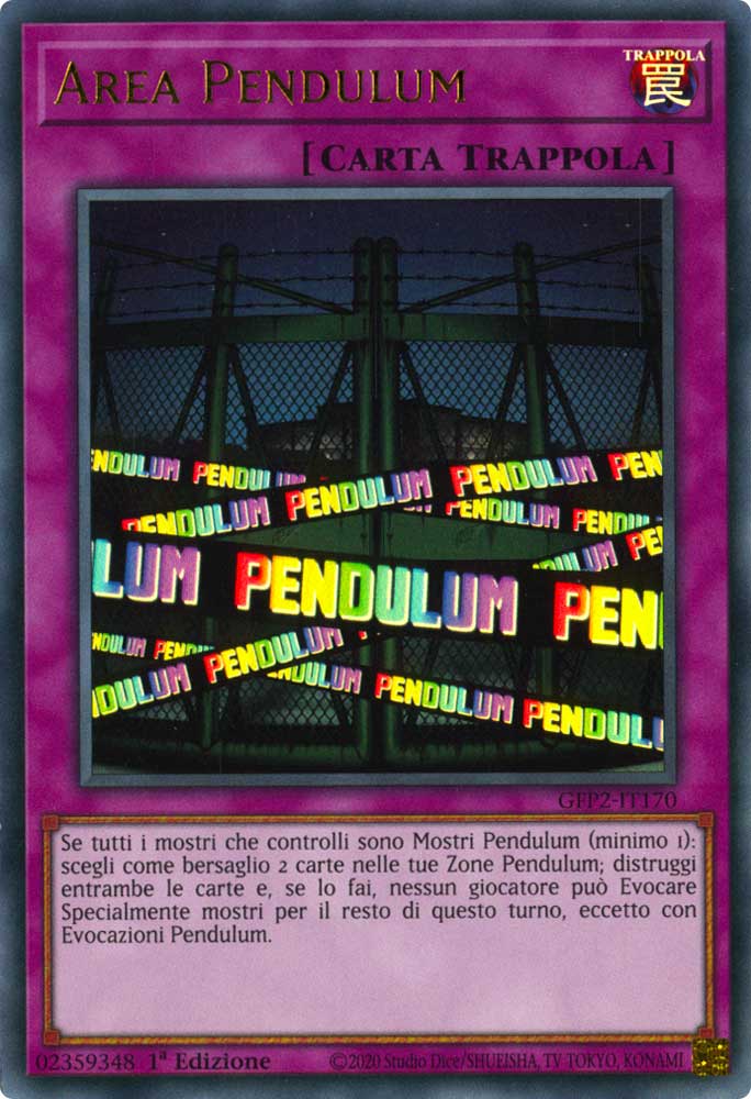 GFP2-IT170 Pendulum Area ultra rara 1a Edizione (IT) -NEAR MINT-
