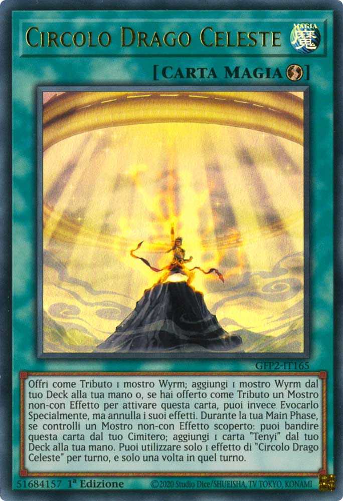 GFP2-IT165 Circolo Drago Celeste ultra rara 1a Edizione (IT) -NEAR MINT-