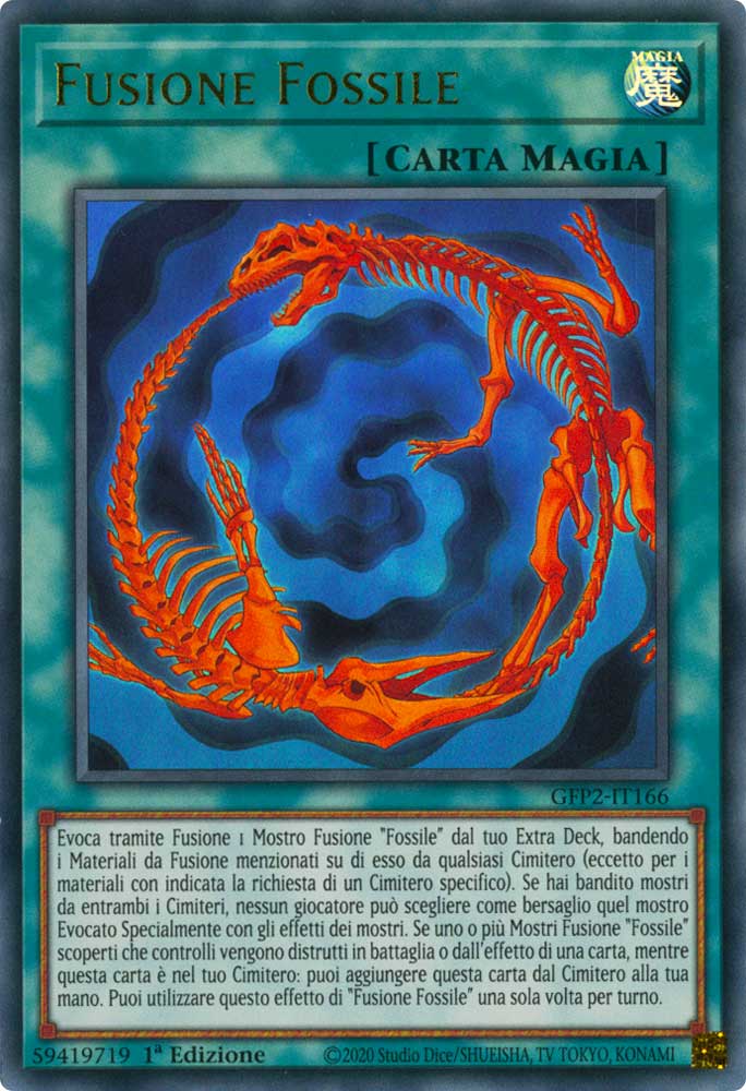 GFP2-IT166 Fusione Fossile ultra rara 1a Edizione (IT) -NEAR MINT-