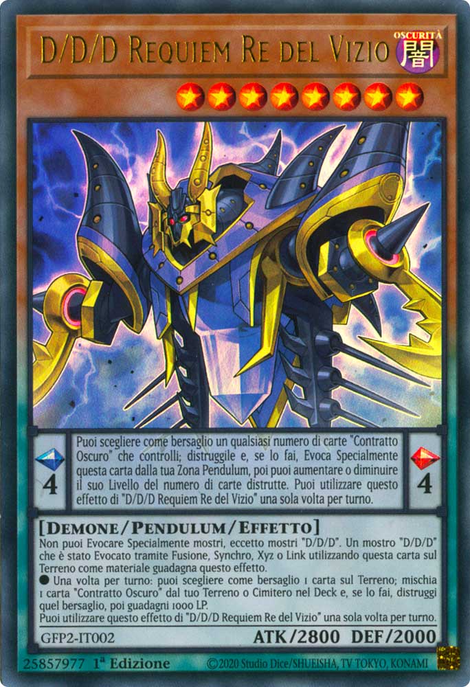 GFP2-IT002 D/D/D Requiem Re del Vizio ultra rara 1a Edizione (IT) -NEAR MINT-