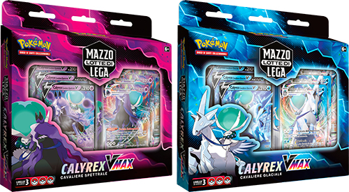 Mazzo Lotte di Lega Calyrex Cavaliere Glaciale/Cavaliere Spettrale VMAX assortito (IT)