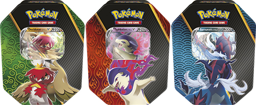 Tin da collezione Poteri Divergenti Decidueye di Hisui V/Typhlosion di Hisui V/Samurott di Hisui V assortito (IT)