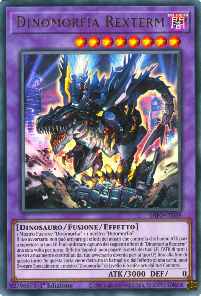 DIFO-IT038 Dinomorfia Rexterm ultra rara 1a Edizione (IT) -NEAR MINT-