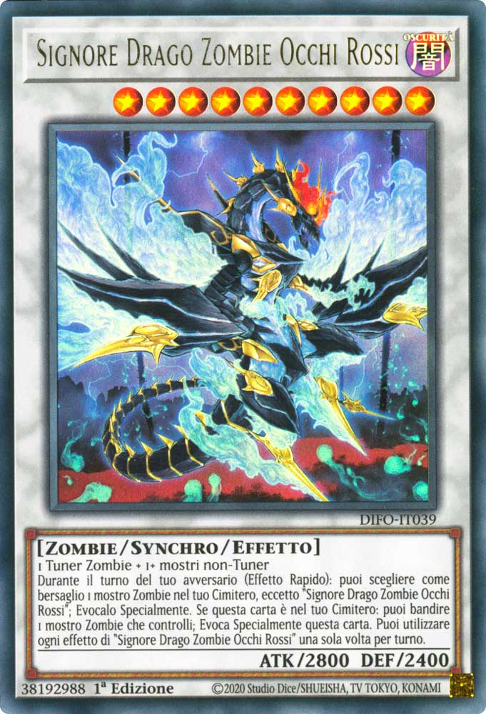 DIFO-IT039 Signore Drago Zombie Occhi Rossi ultra rara 1a Edizione (IT) -NEAR MINT-