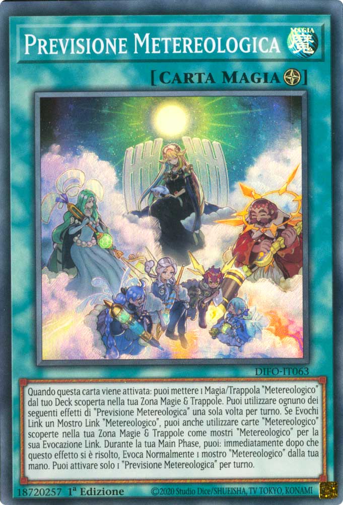 DIFO-IT063 Previsione Metereologica super rara 1a Edizione (IT) -NEAR MINT-