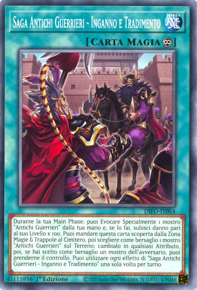 DIFO-IT064 Saga Antichi Guerrieri - Inganno e Tradimento comune 1a Edizione (IT) -NEAR MINT-