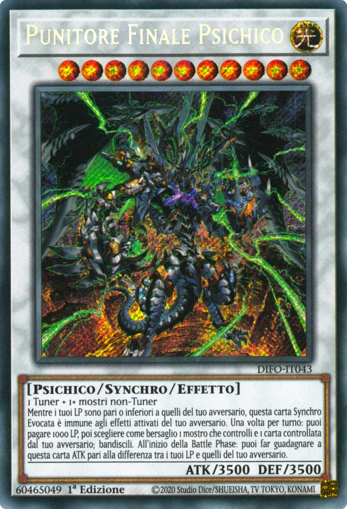 DIFO-IT043 Punitore Finale Psichico rara segreta 1a Edizione (IT) -NEAR MINT-