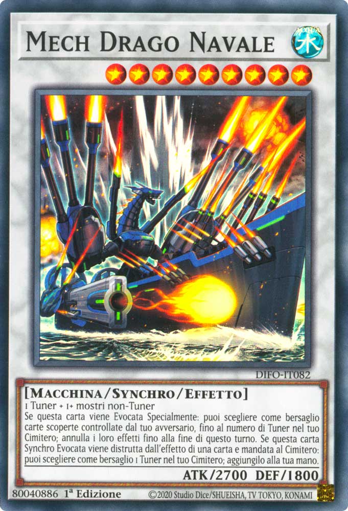DIFO-IT082 Mech Drago Navale super rara 1a Edizione (IT) -NEAR MINT-