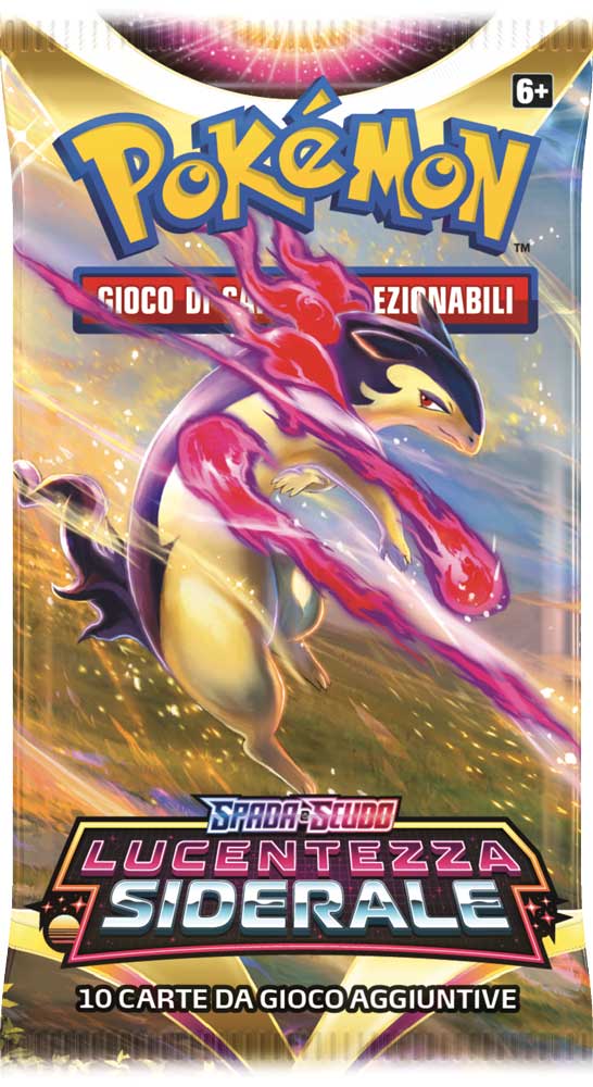 Spada e Scudo Lucentezza Siderale busta 10 carte Artwork Typhlosion di Hisui (IT)