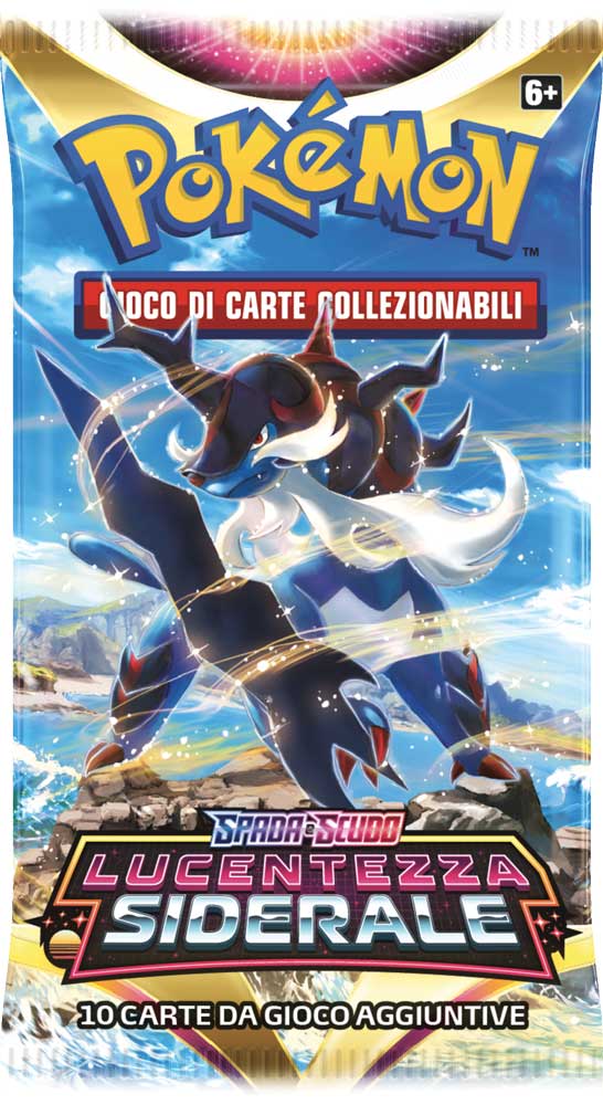 Spada e Scudo Lucentezza Siderale busta 10 carte Artwork Samurott di Hisui (IT)