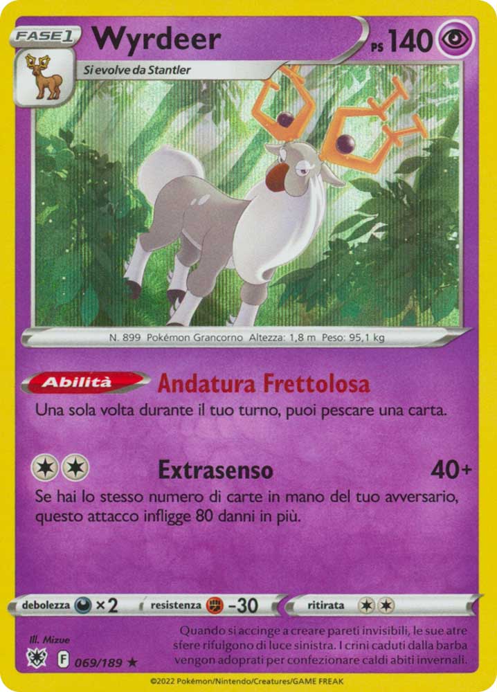 069/189 Wyrdeer Rara foil (IT) -NEAR MINT-