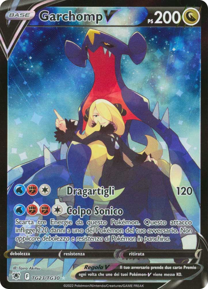 TG23/TG30 Garchomp V Rara Segreta foil (IT) -NEAR MINT-