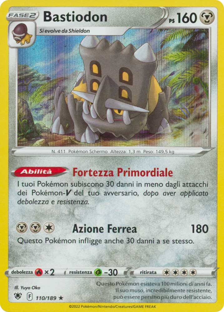 110/189 Bastiodon Rara foil (IT) -NEAR MINT-
