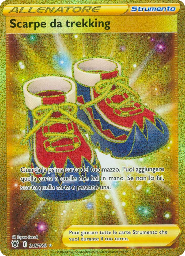 215/189 Scarpe da trekking Rara Segreta Gold foil (IT) -NEAR MINT-