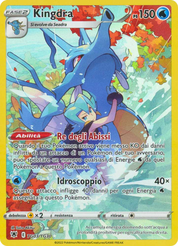 TG03/TG30 Kingdra Rara Segreta foil (IT) -NEAR MINT-