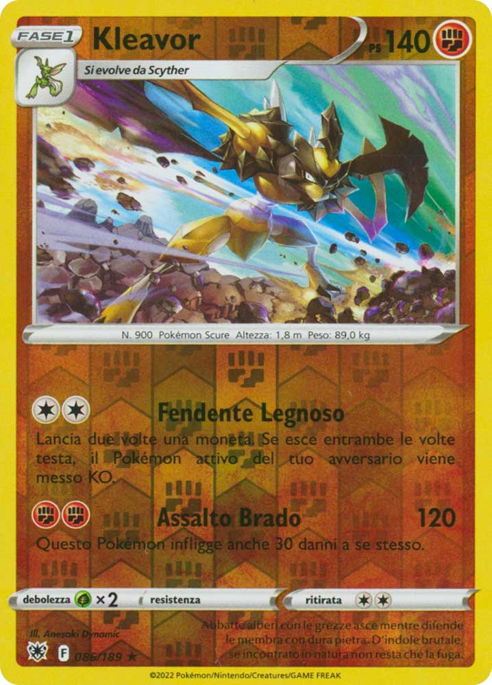 086/189 Kleavor Rara foil reverse (IT) -NEAR MINT-