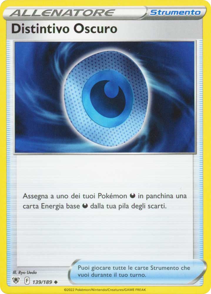 139/189 Distintivo Oscuro Non Comune normale (IT) -NEAR MINT-