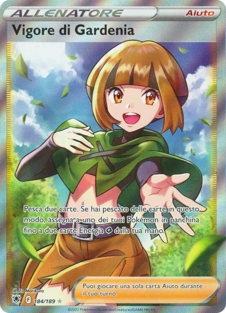 184/189 Vigore di Gardenia Ultra Rara Full Art foil (IT) -NEAR MINT-