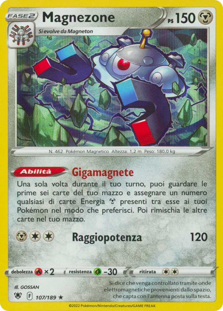 107/189 Magnezone Rara foil (IT) -NEAR MINT-